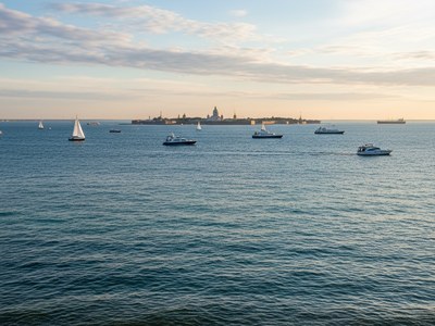 Аренда катера на Финский залив — морской маршрут
