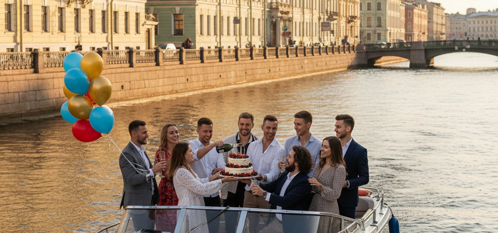День рождения на катере в Санкт-Петербурге — праздник с друзьями на воде