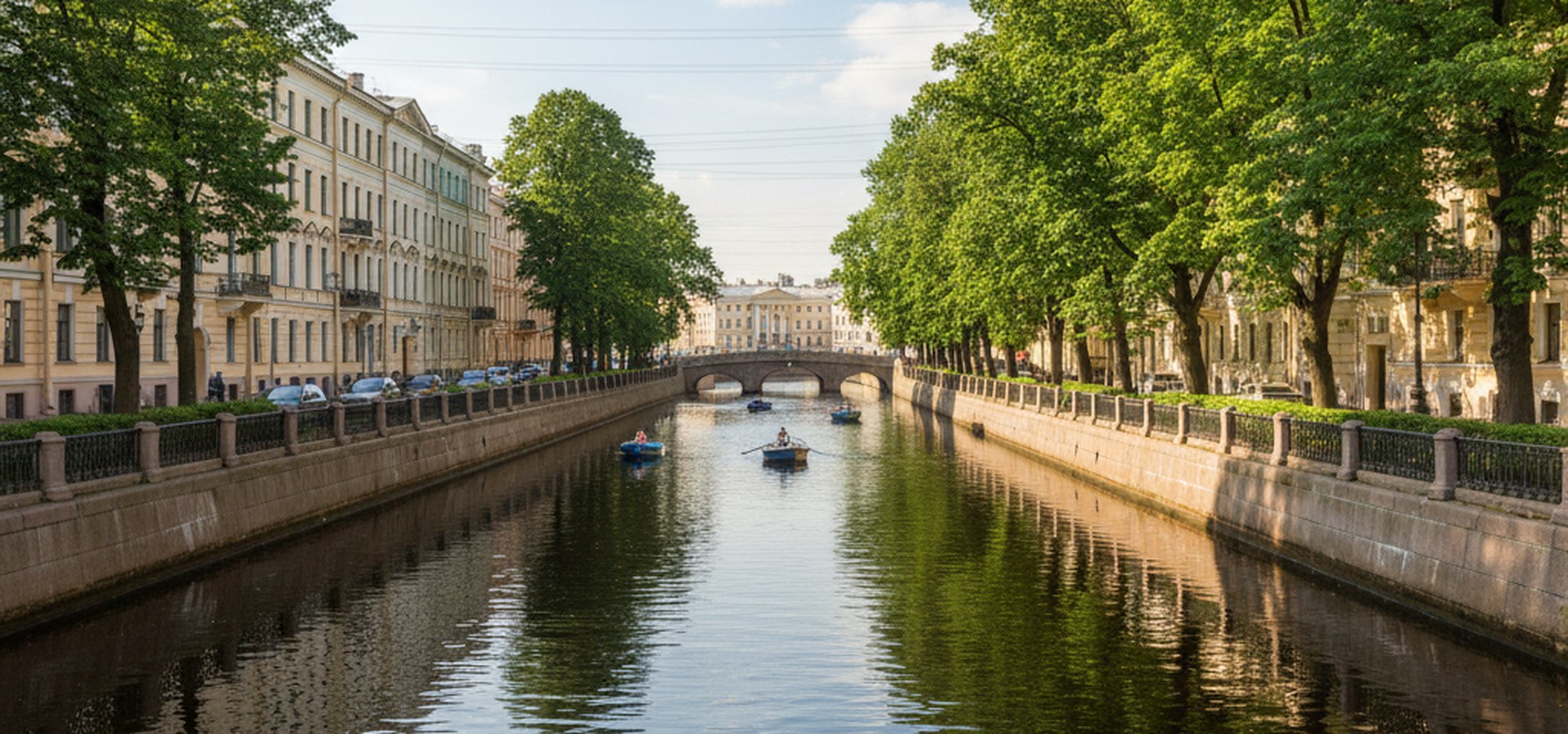 Река Карповка в Санкт-Петербурге