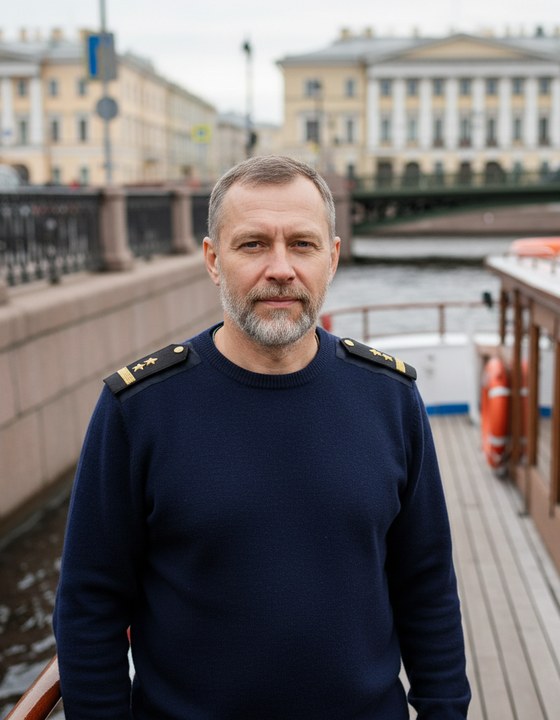 Виктор Смирнов на причале — принимает катер у арендатора с правами ГИМС