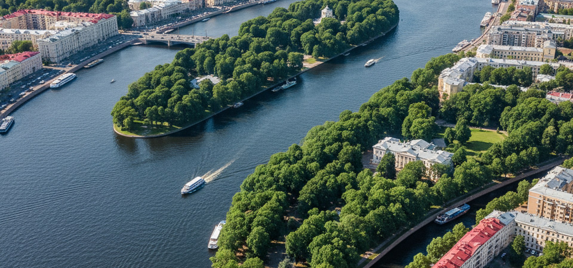 Большая Невка в Санкт-Петербурге — острова, мосты, прогулки