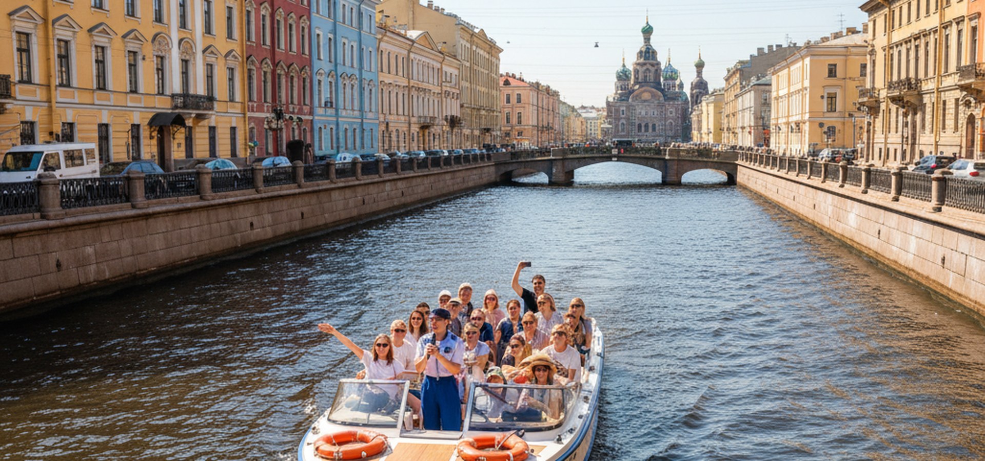 Прогулки на катере в Санкт-Петербурге — обзорная прогулка по каналам