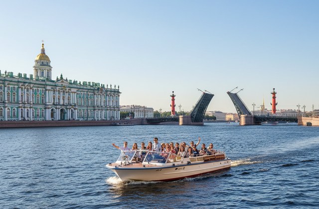 Панорамная прогулка по Неве на яхте