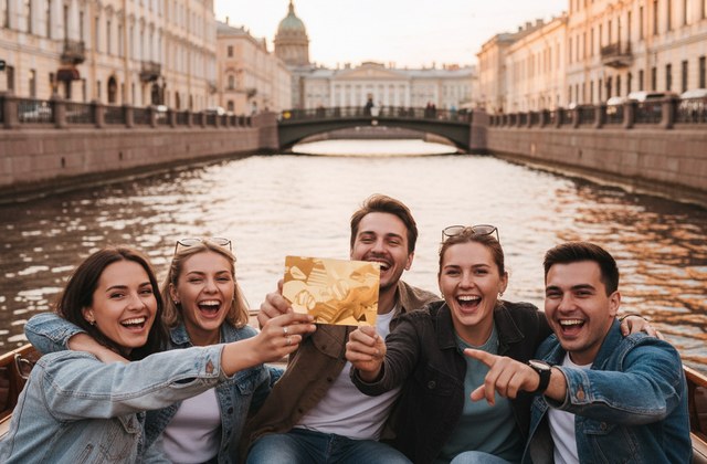 Подарочный сертификат на прогулку для компании на катере