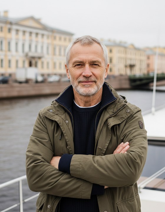 Капитан на флайбридже моторной яхты в навигацию 2026
